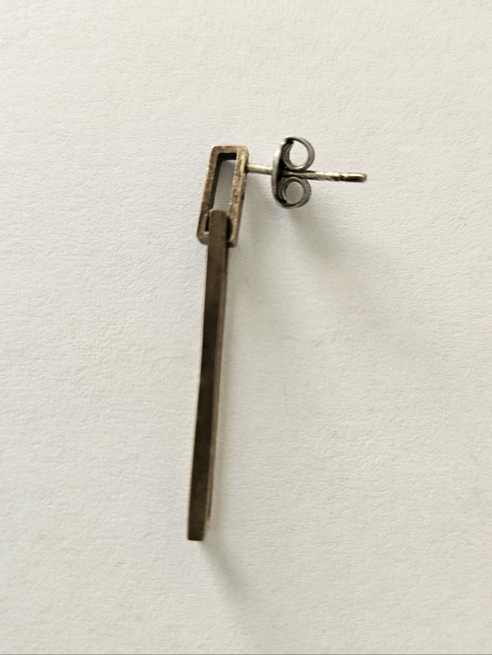 VINTAGE Minimalist Earrings And Bracelet Set Genuine Silver Plated Gold Retro - Picture 3 of 8